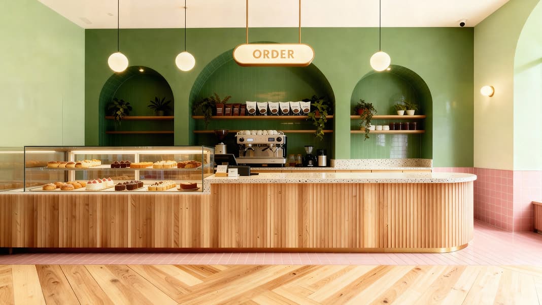 Modern office lobby and reception